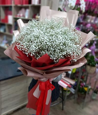 Букет цветов из: Гипсофила в Преображение