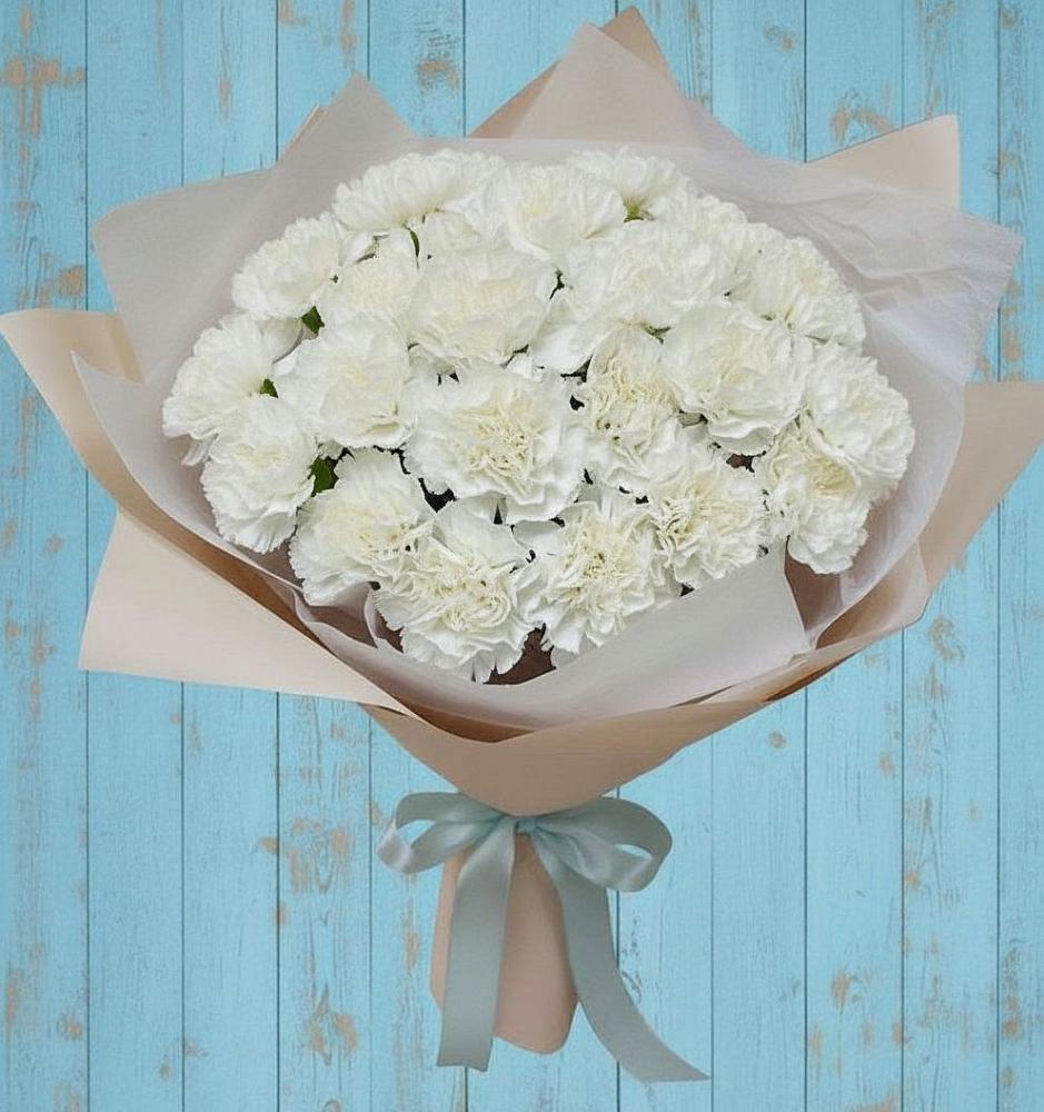 Букет цветов из: Гвоздики в Преображение