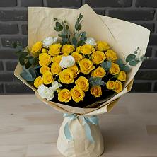 Букет цветов из:  Розы в Преображение