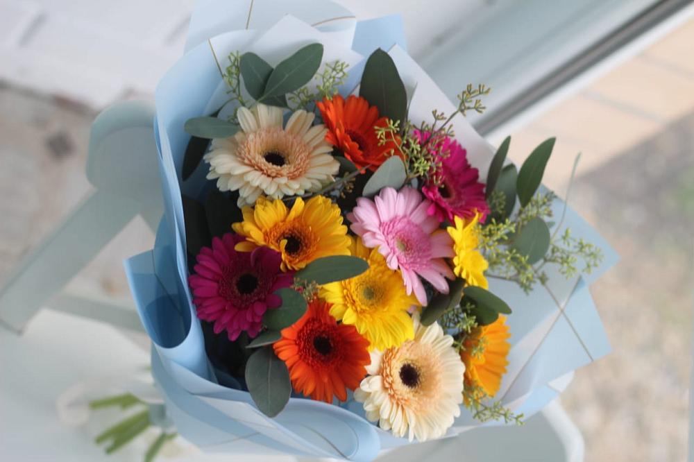 Букет цветов из: Герберы в Преображение