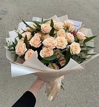 Букет Кремовые розы Латте #REPLACE_PRED# Преображение