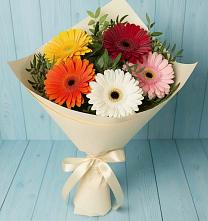 Букет цветов из:  Герберы в Преображение