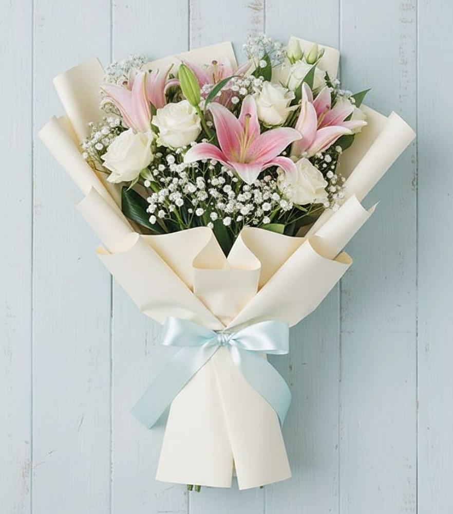Букет цветов из: Лилии в Преображение