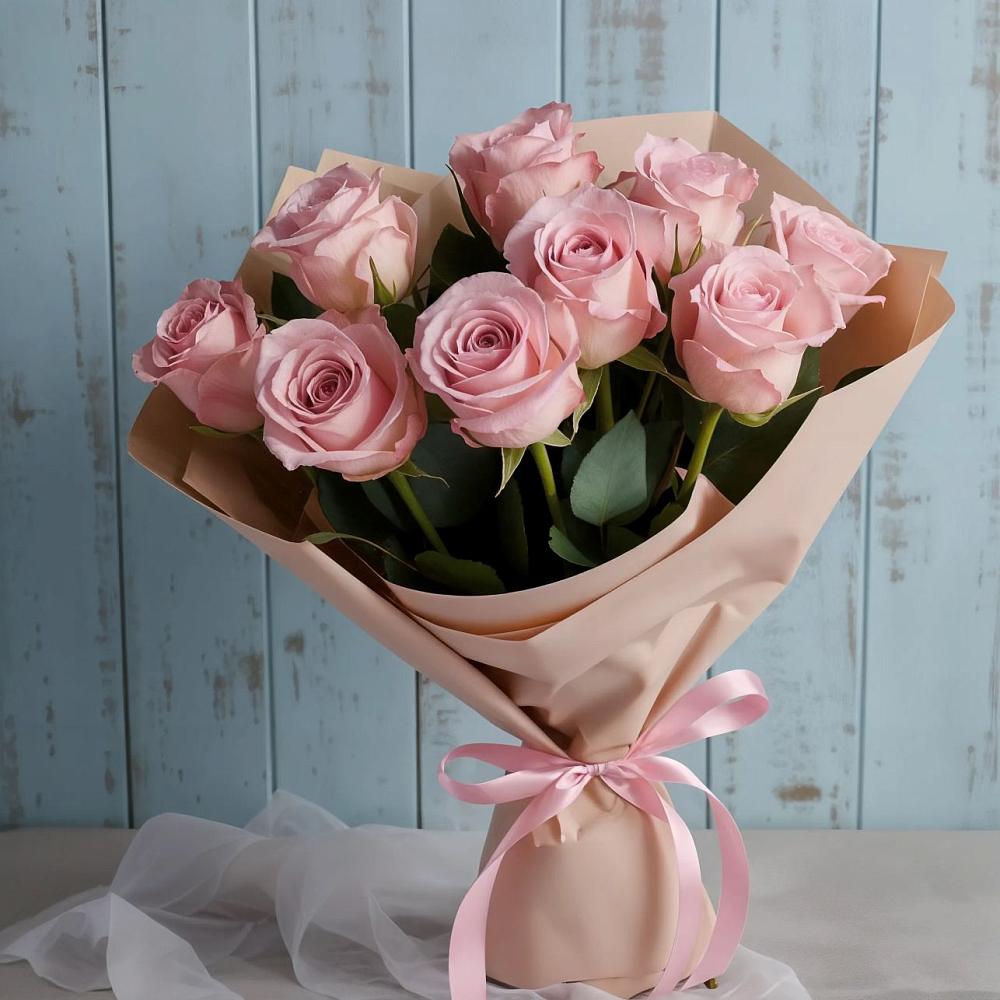 Букет цветов из: Розы в Преображение