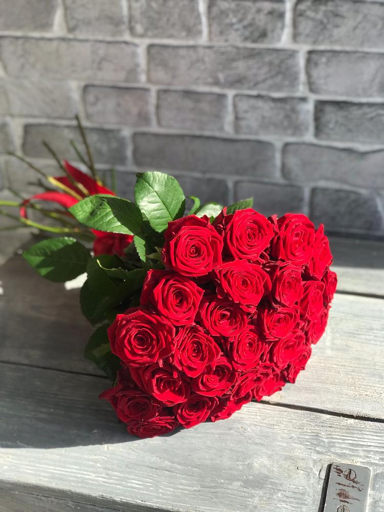 Букет Красные розы Фридом в Преображение