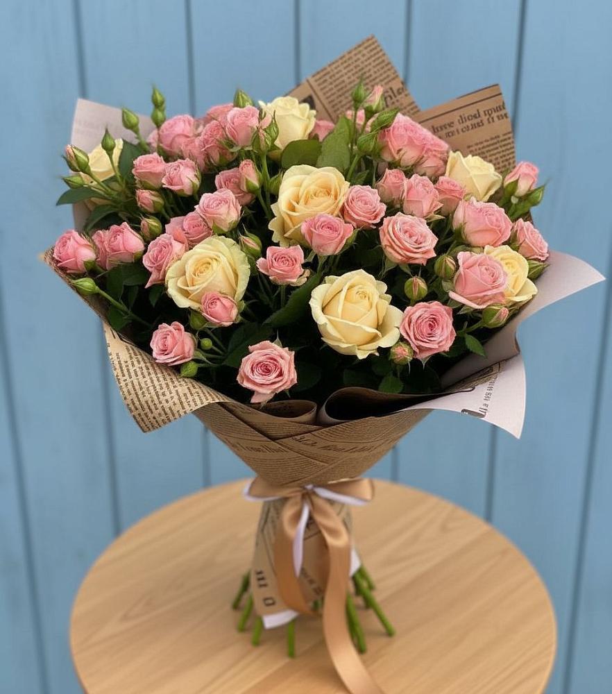 Букет цветов из: Розы в Преображение