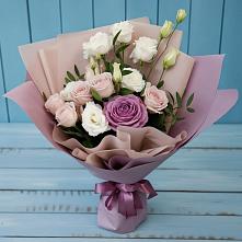 Букет цветов из:  Розы и Лизиантусы #REPLACE_PRED# Преображение
