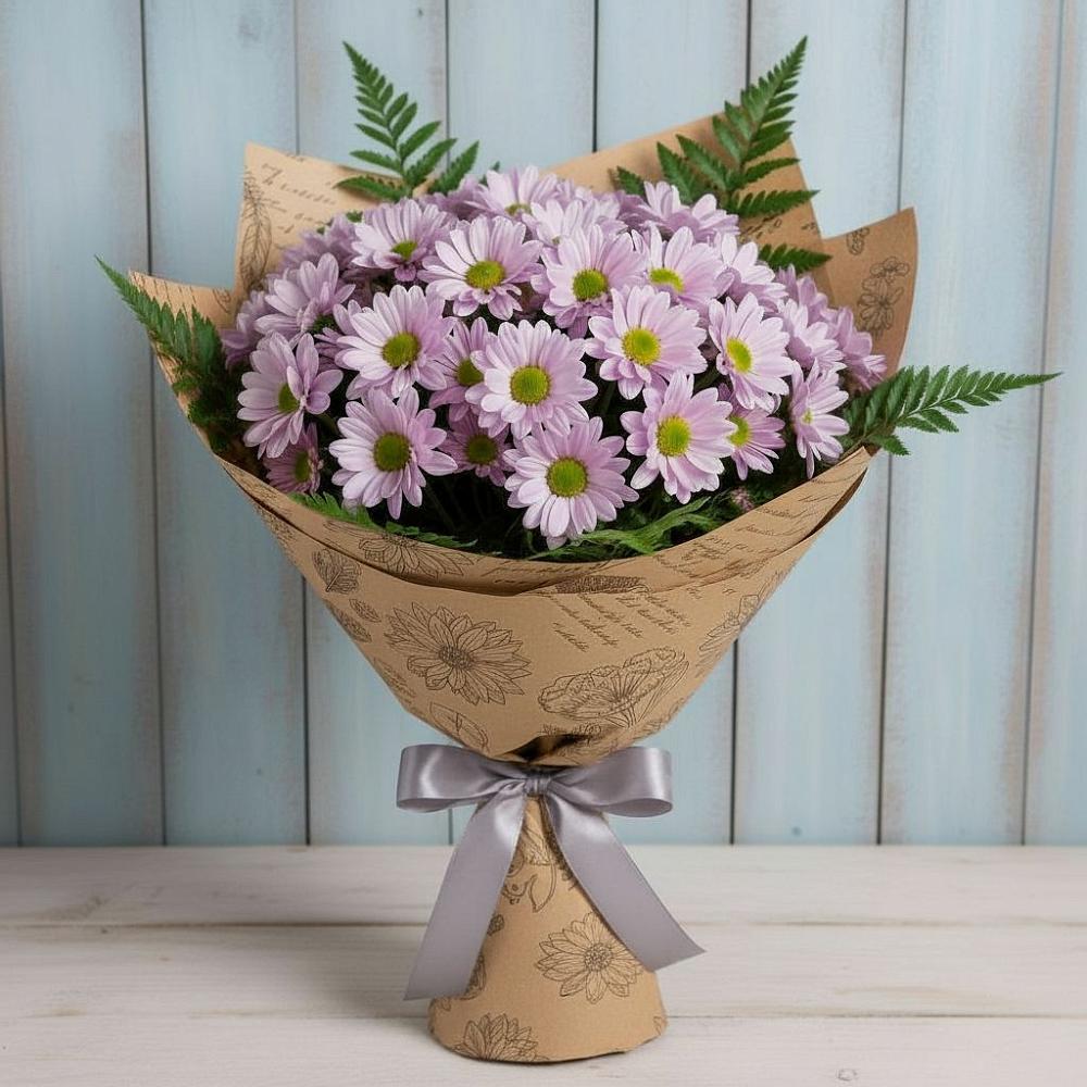 Букет цветов из: Хризантемы в Преображение