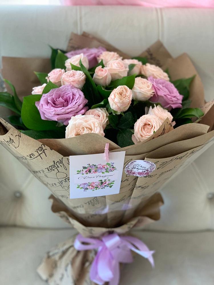 Букет цветов из: Розы в Преображение