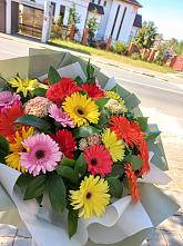 Букет цветов из:  Герберы #REPLACE_PRED# Преображение