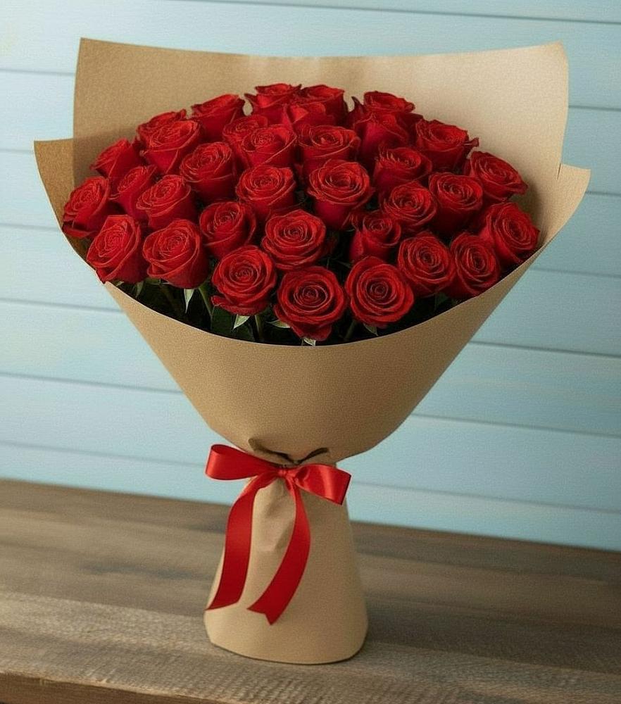 Букет Красные розы Милано в Преображение