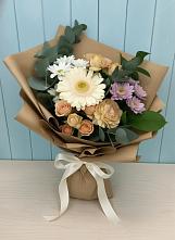 Букет цветов из:  Герберы и Хризантемы в Преображение