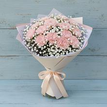 Букет цветов из:  Гвоздики в Преображение