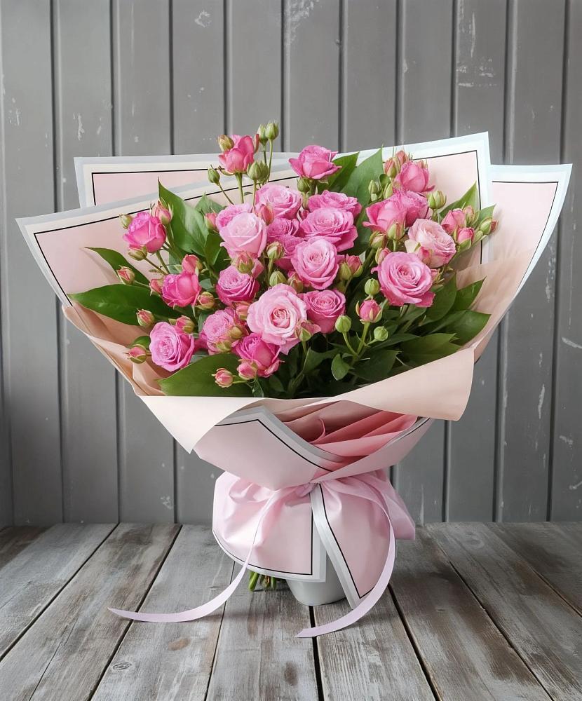 Букет Розовый кустик в Преображение