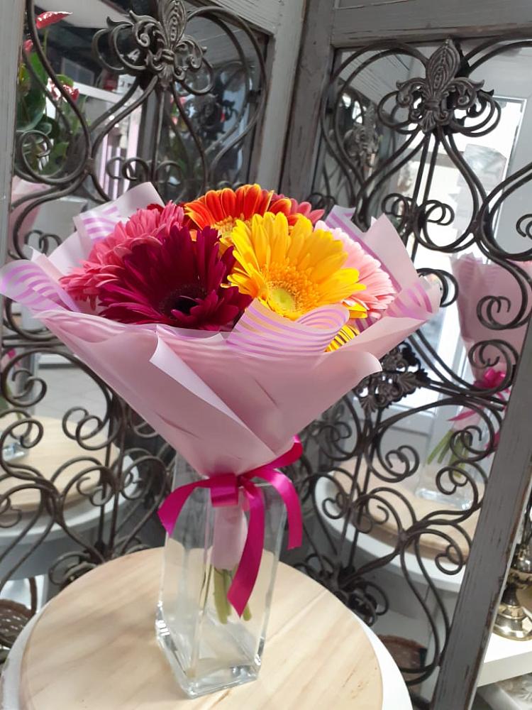 Букет цветов из: Герберы в Преображение