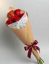 Букет цветов из:  Розы в Преображение