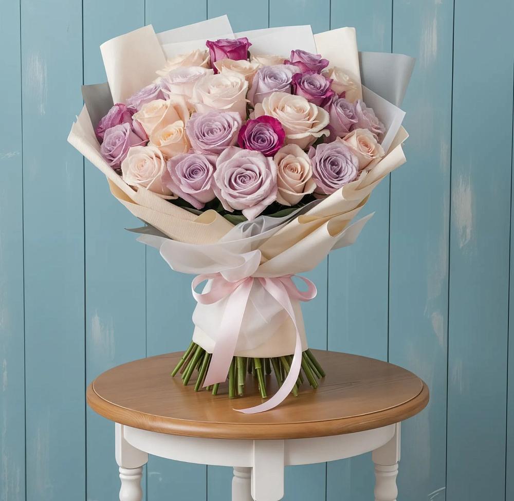 Букет цветов из: Розы в Преображение