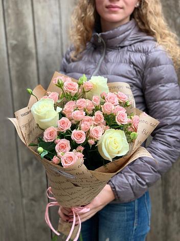 Букет цветов из: Розы в Преображение