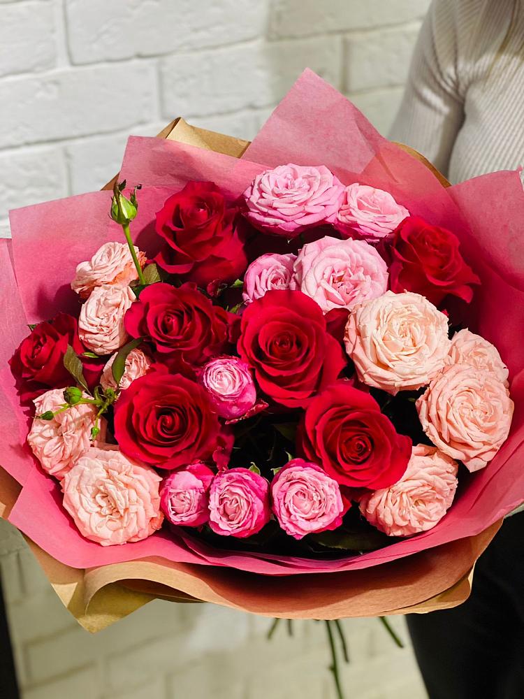 Букет цветов из: Розы в Преображение