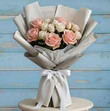 Букет цветов из:  Розы в Преображение