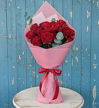 Букет цветов из:  Розы в Преображение