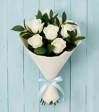 Букет цветов из:  Розы в Преображение