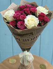 Букет цветов из:  Розы в Преображение