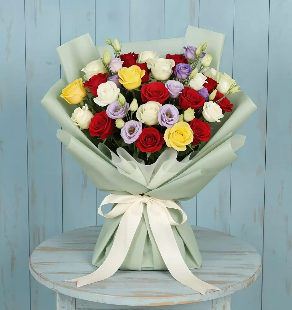 Букет цветов из: Розы в Преображение