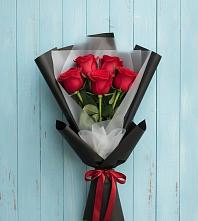 Букет цветов из:  Розы в Преображение