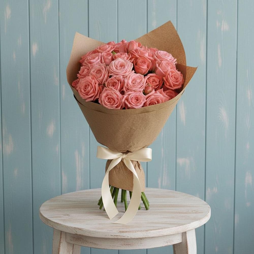 Букет цветов из: Розы в Преображение