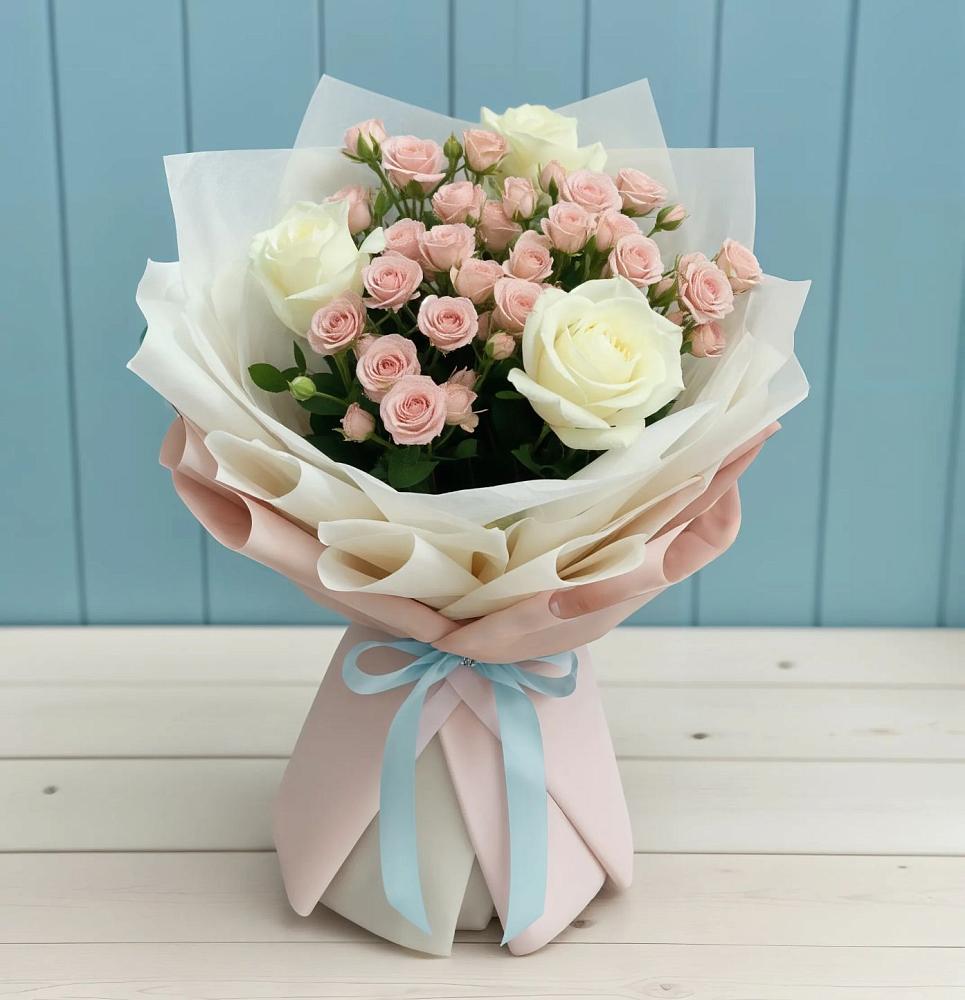 Букет цветов из: Розы в Преображение