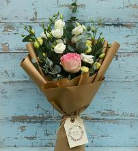 Букет цветов из:  Розы и Лизиантусы #REPLACE_PRED# Преображение